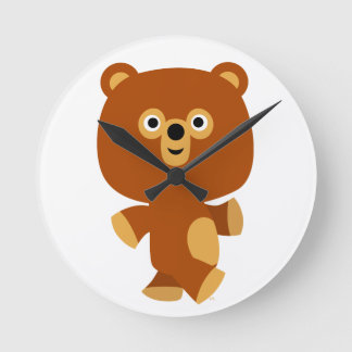 Relógio de Parede do Urso de Cartoons Bonito Asser