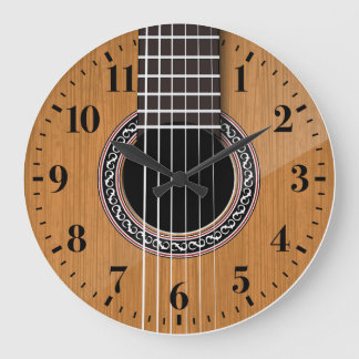 Relógio de Parede do Violão Acústico