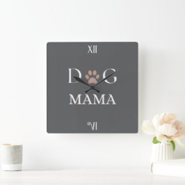 Relógio de Parede Dog Mama, Presente para o Dia da