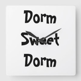 Relógio de Parede "Dorm Sweet Dorm"