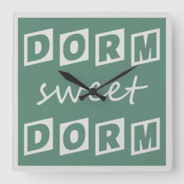 Relógio de parede "Dorm Sweet Dorm"
