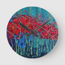 Relógio de Parede dos Corações Fabulosos