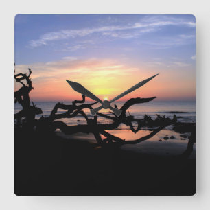 Relógio de parede Driftwood Sunrise