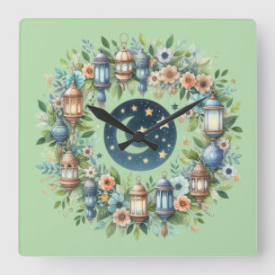 Relógio de Parede - Eid Mubarak Coroa Relógio de P