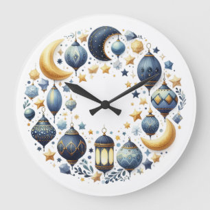 Relógio de Parede - Eid Mubarak Coroa Relógio de P