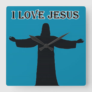 Relógio de Parede Eu amo Jesus