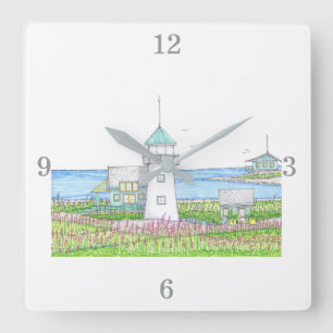 Relógio de Parede Farol Branco