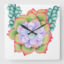 Relógio de Parede Floral