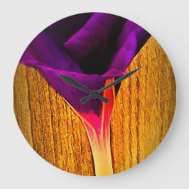 Relógio de Parede Floral