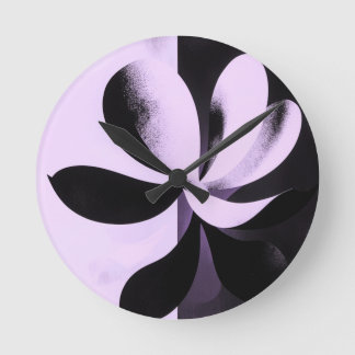 Relógio de Parede Floral Abstrato Minimalista