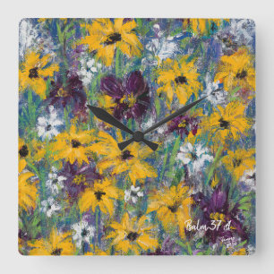 Relógio De Parede Floral Delight - Salm 37:4