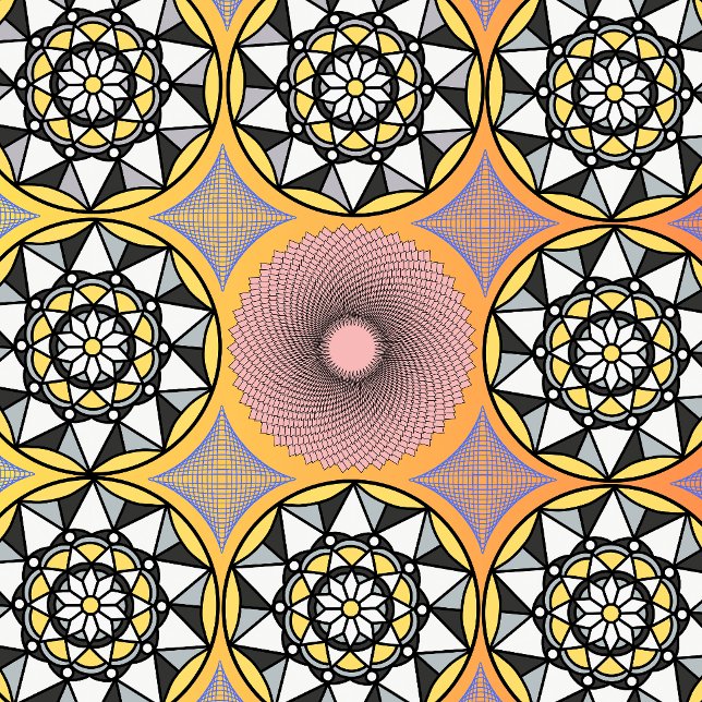 Relógio de Parede Floral Mandala Geométrico Sagrad (Criador carregado)