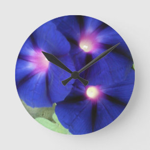 Relógio de Parede Floral Roxo