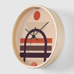 Relógio De Parede Formas coloridas composição artística