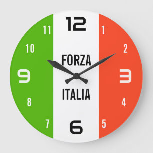 Relógio de Parede Forza Itália – Bandeira Italiana