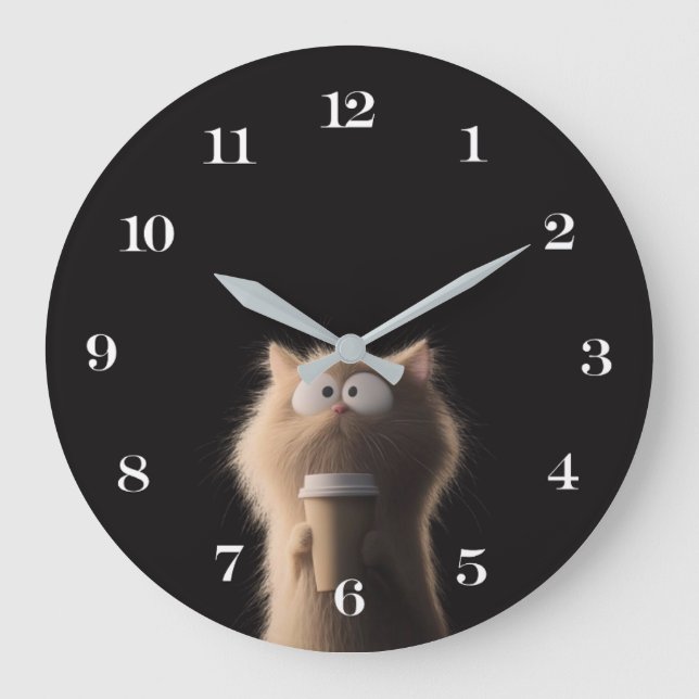 Relógio de Parede Gato - Timepécia Brincante e Enc (Frente)