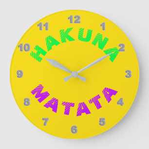 Relógio de Parede Hakuna Matata