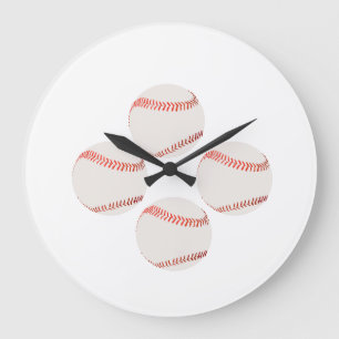 Relógio de Parede Ilustração de Beisebol