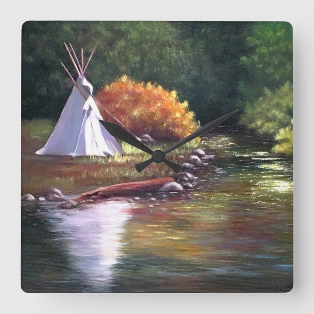 Relógio de Parede Indian Tee Pee (Frente)