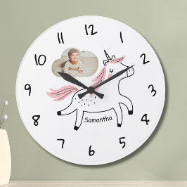 Relógio de Parede Infantil com Foto Personalizada 