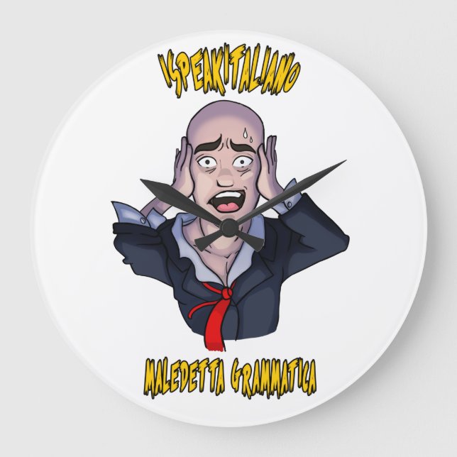 Relógio de Parede iSpeakItaliano (Frente)