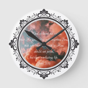 Relógio de parede John 3:16