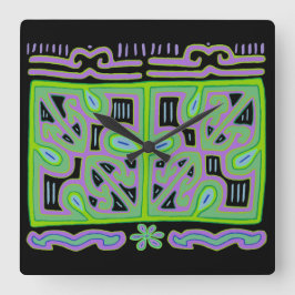 Relógio de Parede Kuna Indian Music Box Mola