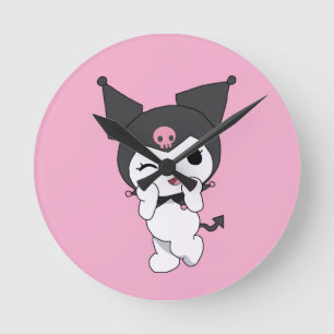 Relógio de Parede Kuromi – Decoração de Sala Inspi