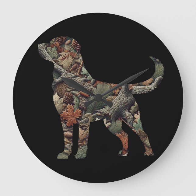 Relógio de Parede Labrador Retriever, Relógio de P (Frente)