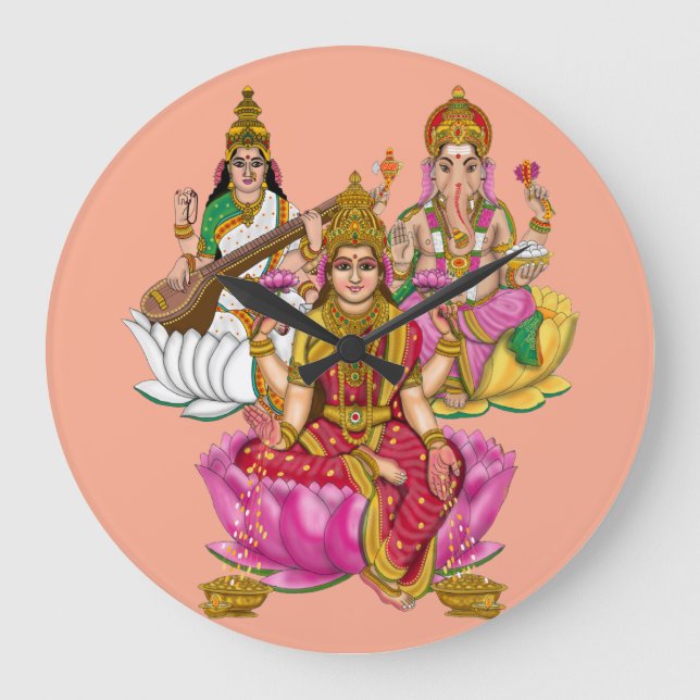 Relógio de Parede Lakshmi Ganesha (Frente)