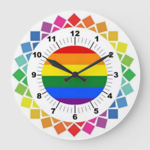 Relógio de Parede LGBTQ Orgulho gay personalizado