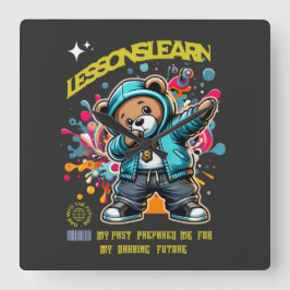 Relógio de Parede Lições Aprendidas DABBING FUTURE