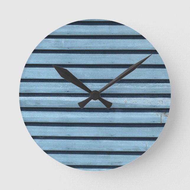 Relógio de Parede "Linhas Azuis" Redondas (Média) (Frente)