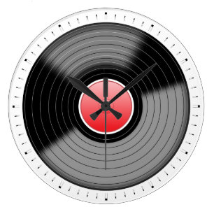 Relógio de Parede LP Turntable para Registro Cláss