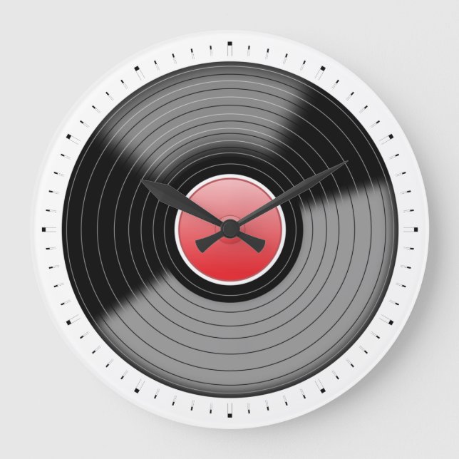 Relógio de Parede LP Turntable para Registro Cláss (Frente)