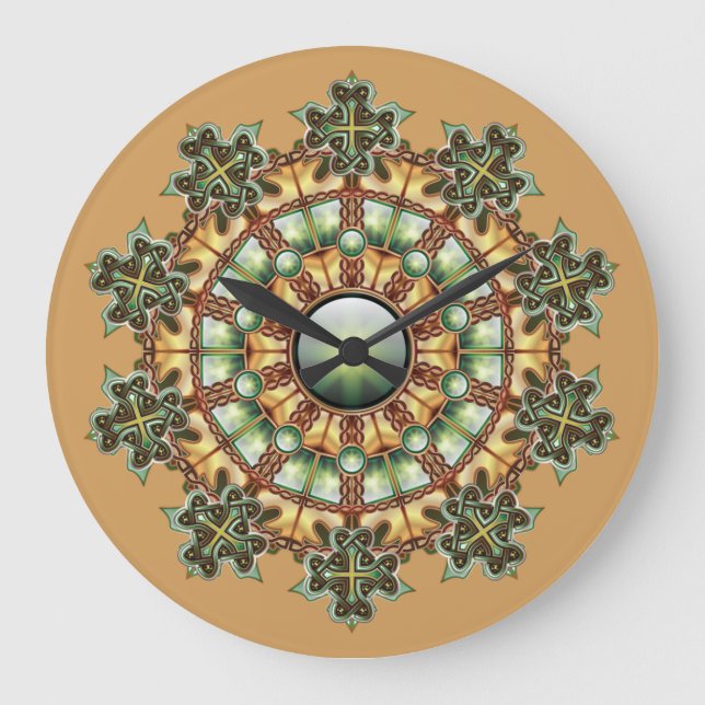 Relógio de parede Mandala #1 (Frente)