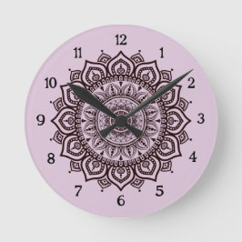 Relógio de Parede Mandala Decoração Espiritual Ele