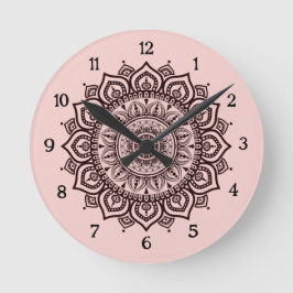 Relógio de Parede Mandala Decoração Espiritual Ele