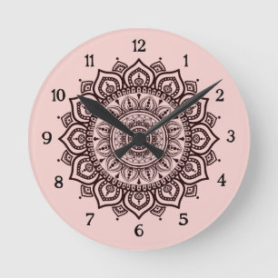 Relógio de Parede Mandala Decoração Espiritual Ele