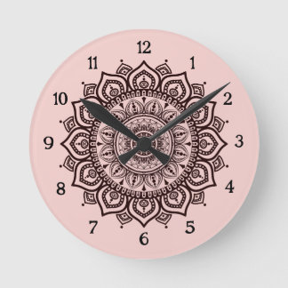 Relógio de Parede Mandala Decoração Espiritual Ele