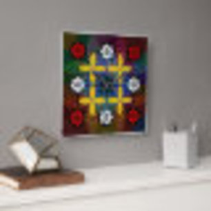 Relógio de Parede Mandala Floral Geométrico Psicod