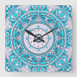 Relógio de Parede Mandala Floral Nouveau