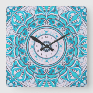 Relógio de Parede Mandala Floral Nouveau