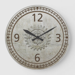 Relógio de Parede Metálica Steampunk