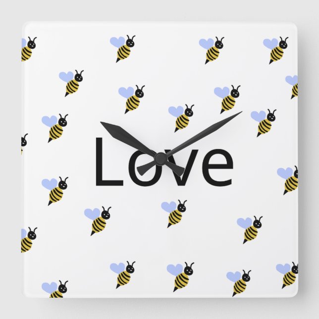 Relógio de Parede Minimalist Love – Desenho Modern (Frente)