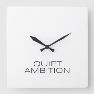 Relógio de Parede Minimalista Ambicão Silenciosa