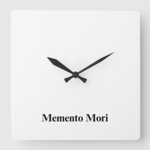 Relógio de Parede Minimalista Memento Mori