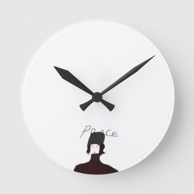 Relógio de Parede Minimalista Paz (Frente)