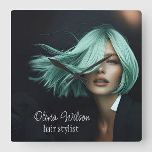 Relógio de Parede Moderno para Cabelos Salões de C