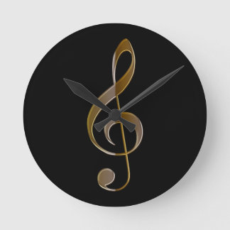 Relógio de Parede Musical da Clef Treble